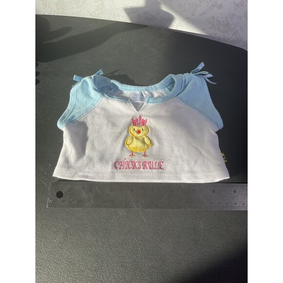 Build-A-Bear Workshop Chicks Rule Outfit For Stuffed Animals - Picture 8 of 9
